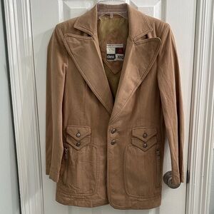 Vintage 80’s Chess King Tan Military Field Jacket